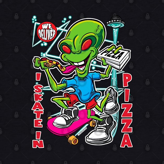 I Skate In Pizza by eShirtLabs